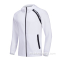 chaqueta de entrenamiento deportivo con capucha de capucha para mujer unisex de moda